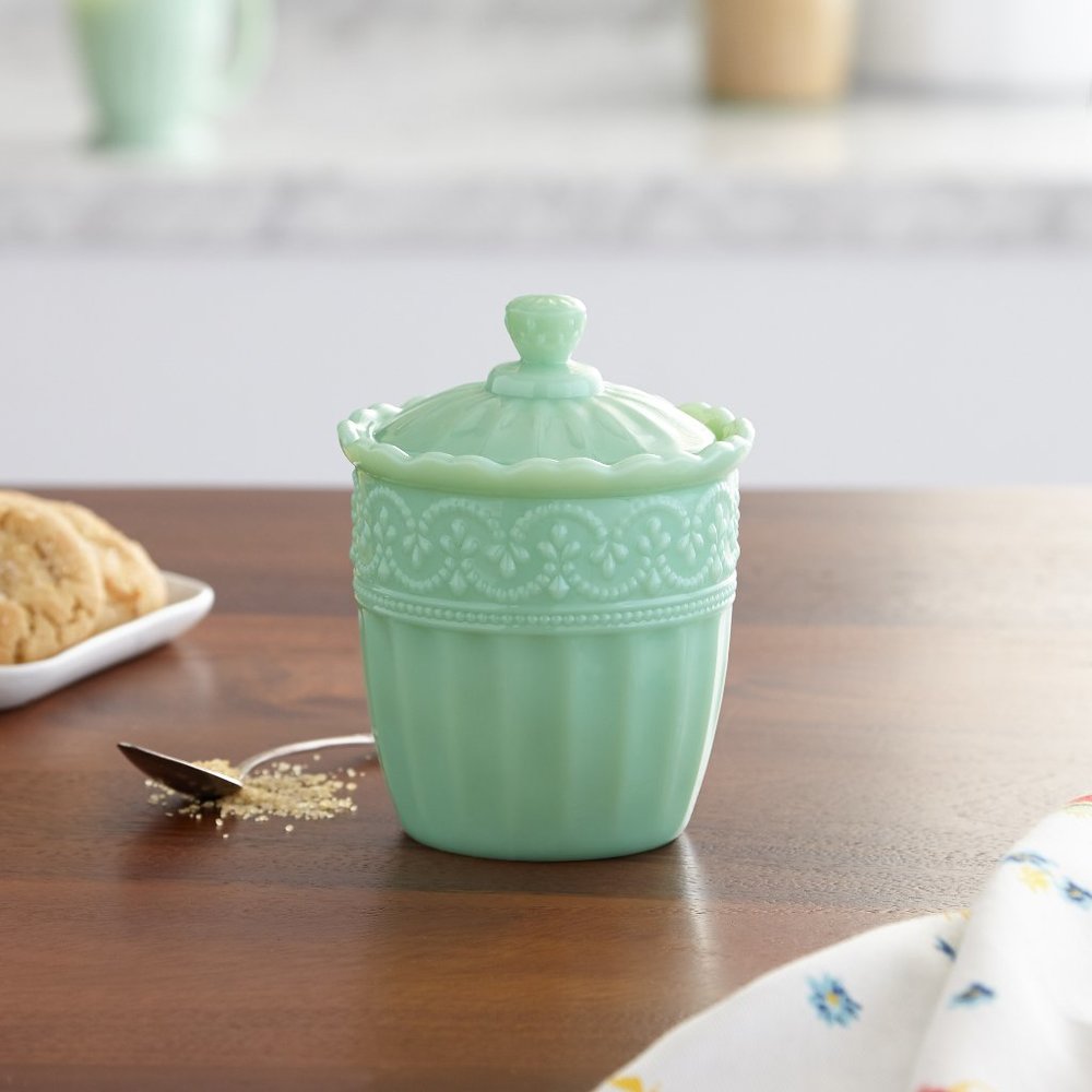 The Pioneer Woman Timeless Beauty Jade Sugar Bowl